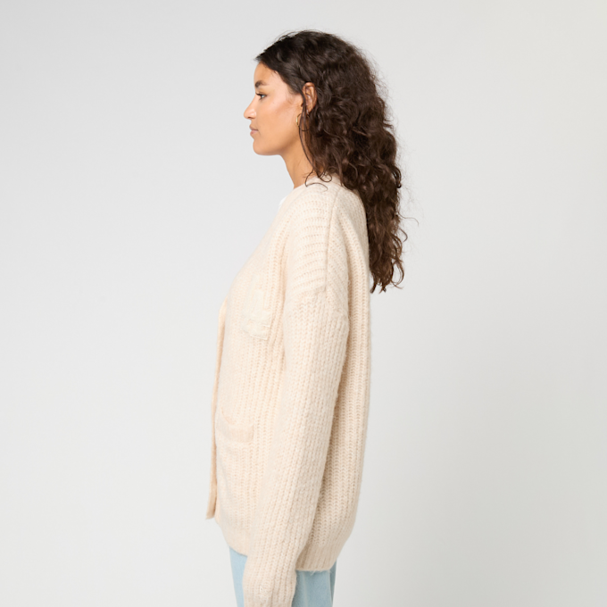 New Era Wmns MLB Knit Cardigan New York Yankees beige 87955 3