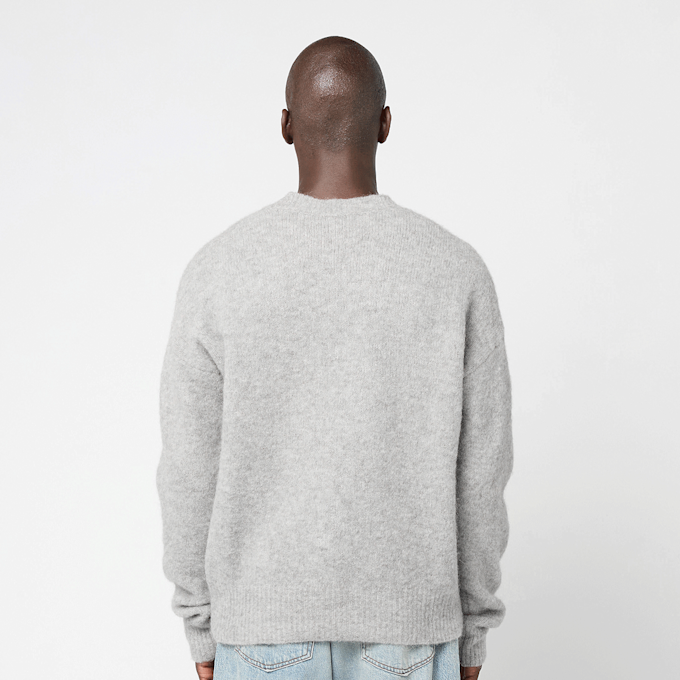 AMI PARIS Wool Knit Alpaca Crewneck Pullover grau 87990 4