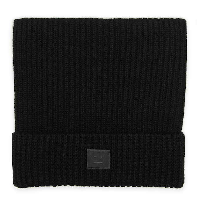 Acne Studios Face Beanie zwart 91099 1
