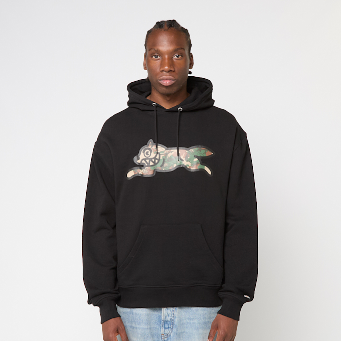 ICECREAM&nbsp; Woodland Camo Running Dog Popover Hood noir 90407 2