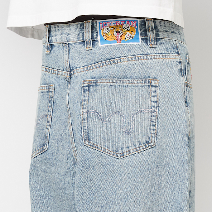 ICECREAM&nbsp; Running Dog Triple Scoop Denim Pants bleu 85998 6