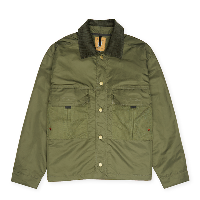 Brain Dead Cropped Chore Jacket vert 87551 1