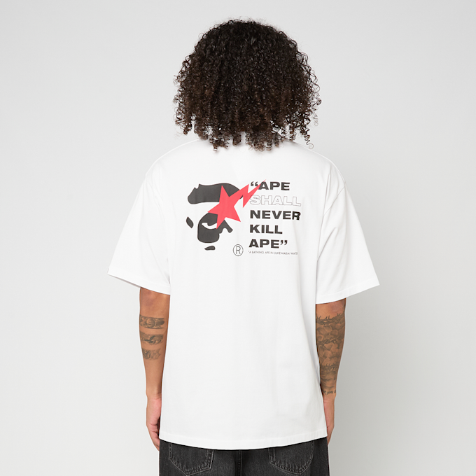 A Bathing Ape&nbsp; Bape Sta Ape Face Relaxed Fit Tee M blanc 92418 4
