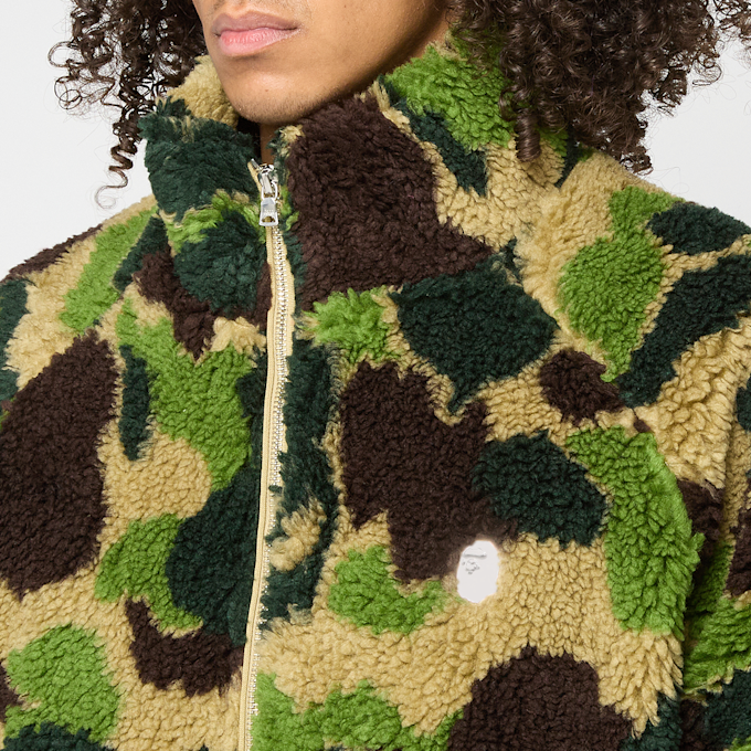 A Bathing Ape ABC Camo Metal One Point Boa Jacket M vert 92457 5
