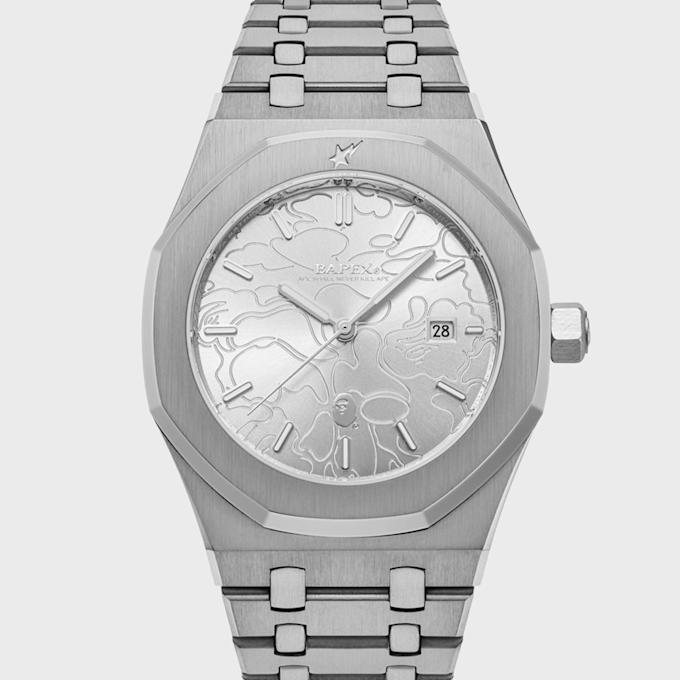 A Bathing Ape Type 9 Bapex #1 M silber 92459 1