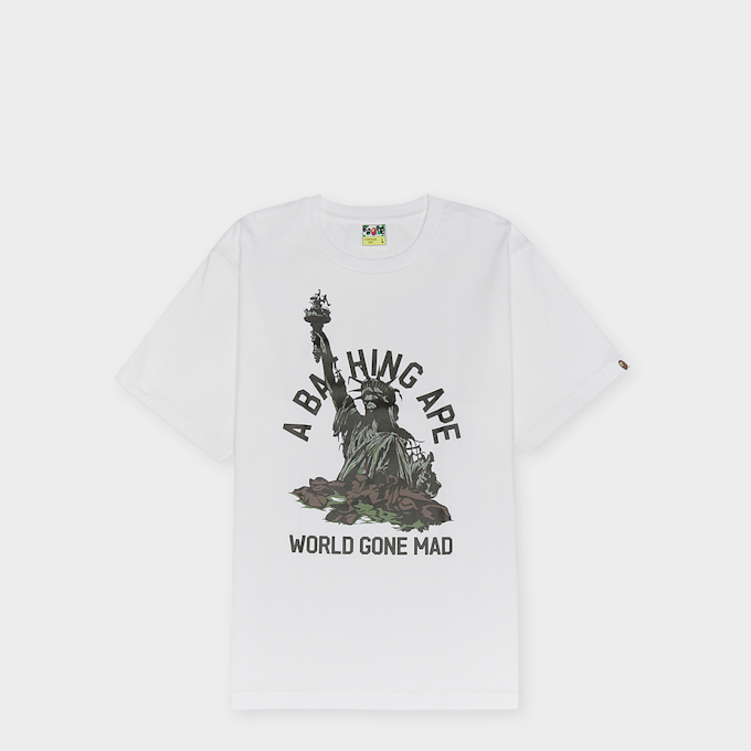 A Bathing Ape&nbsp; Statue Of Liberty Tee M blanc 92472 1