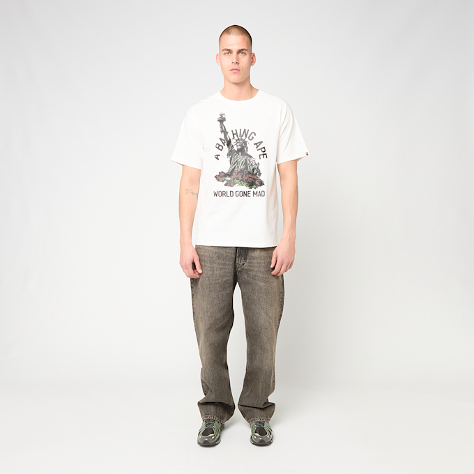 A Bathing Ape Statue Of Liberty Tee M white 92472 2