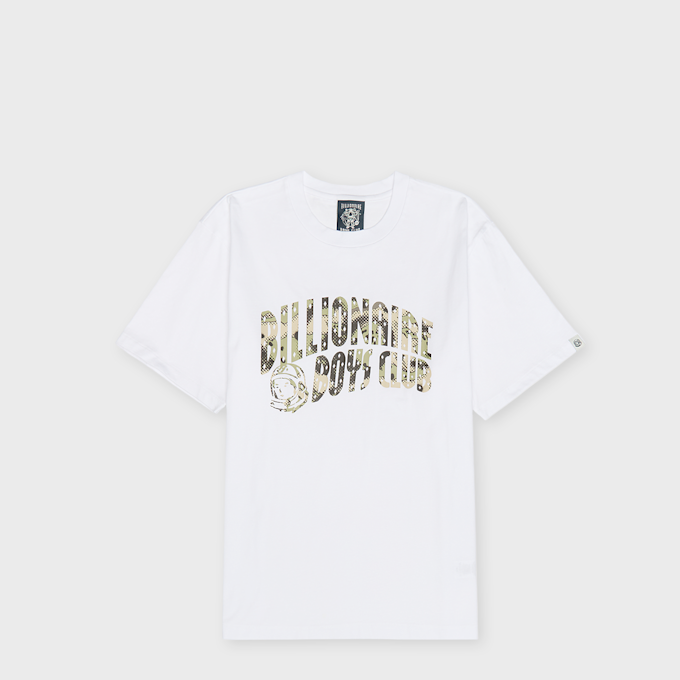 Billionaire Boys Club Overlay Camo Fill Arch Logo T-Shirt Weiss 95308 1