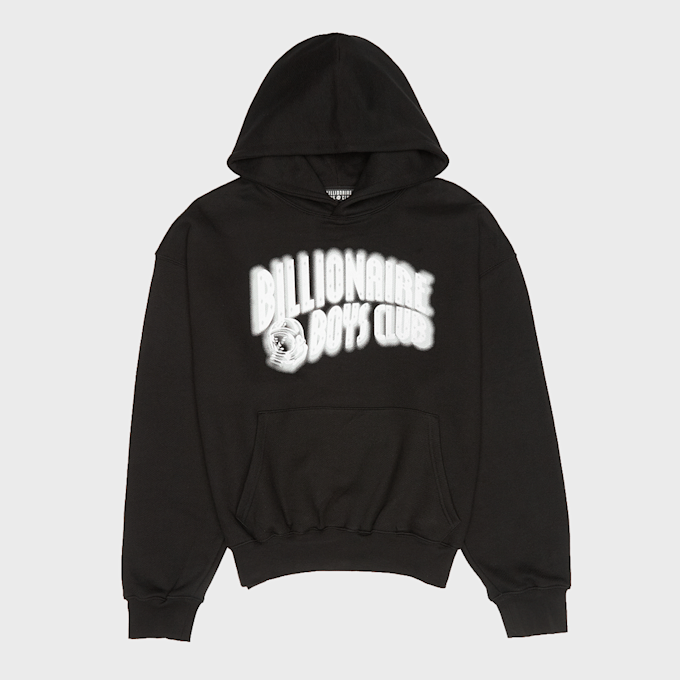 Billionaire Boys Club&nbsp; Distorted Arch Logo Oversized Popover Hood noir 95309 1