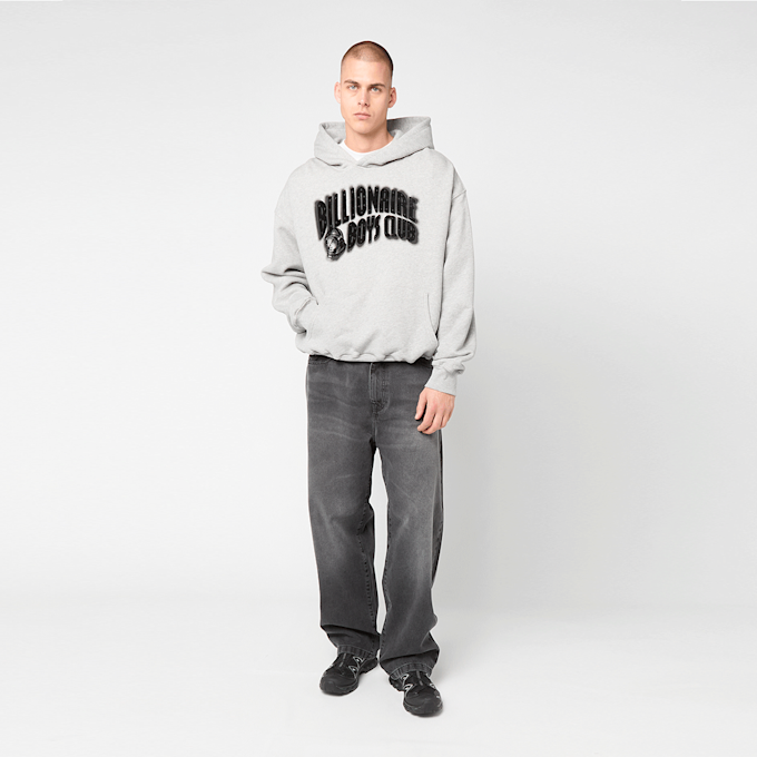 Billionaire Boys Club Distorted Arch Logo Oversized Popover Hood grau 95311 2
