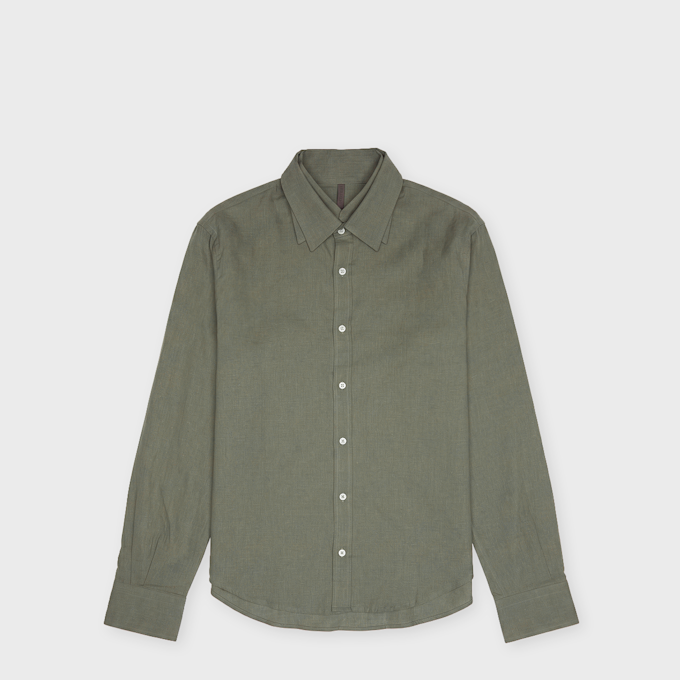 _J.L-A.L_ Triple Collar Shirt groen 95396 1