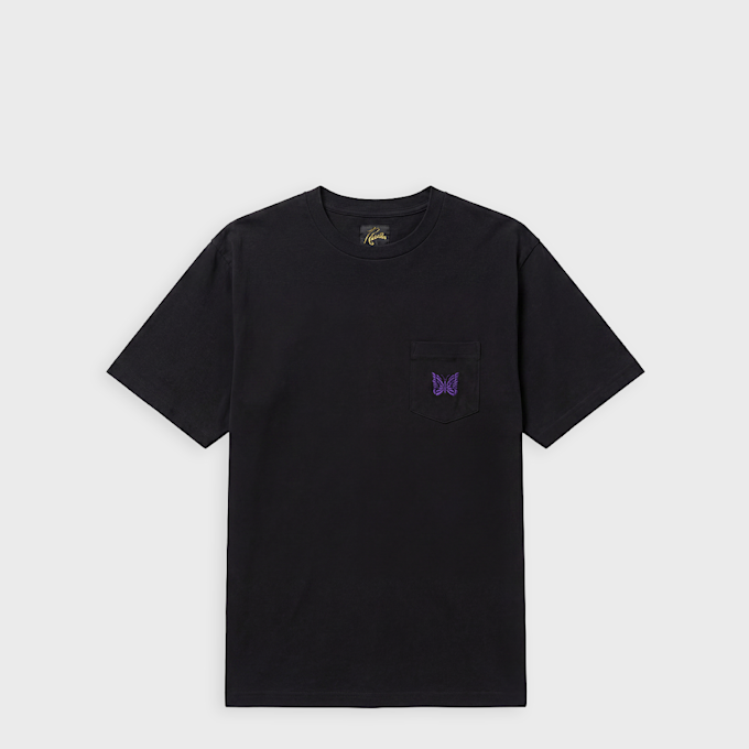 Needles&nbsp; Butterfly embroidered T-shirt noir 95828 1