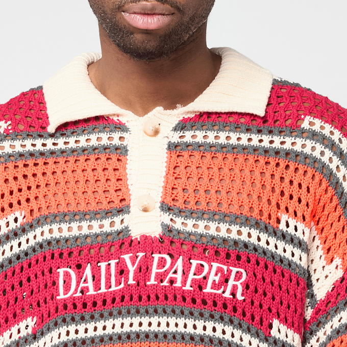 Daily Paper Kente Stripe Knit Polo multi-colour 95949 3