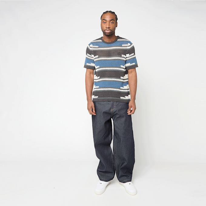 Daily Paper Kente Stripe Knit T-Shirt grey 95953 2