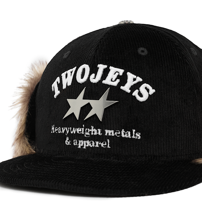 TwoJeys x New Era 59Fifty Downflap Corduroy "Black" schwarz 96807 4