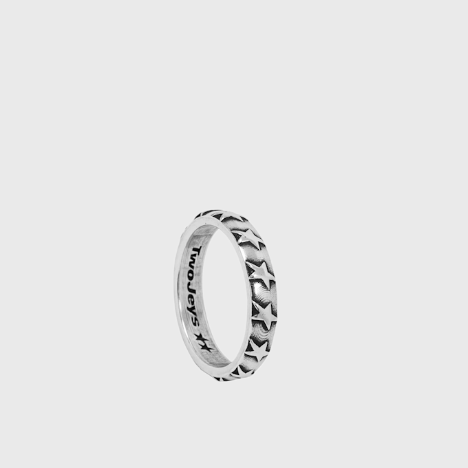 TwoJeys Star Studded Ring argent 97531 1