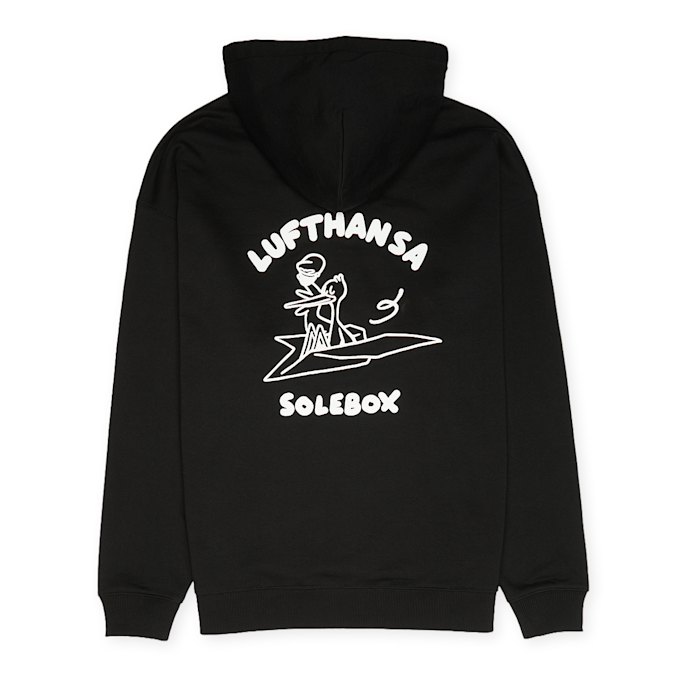 solebox x Lufthansa Paperplane Hoodie zwart 99193 1