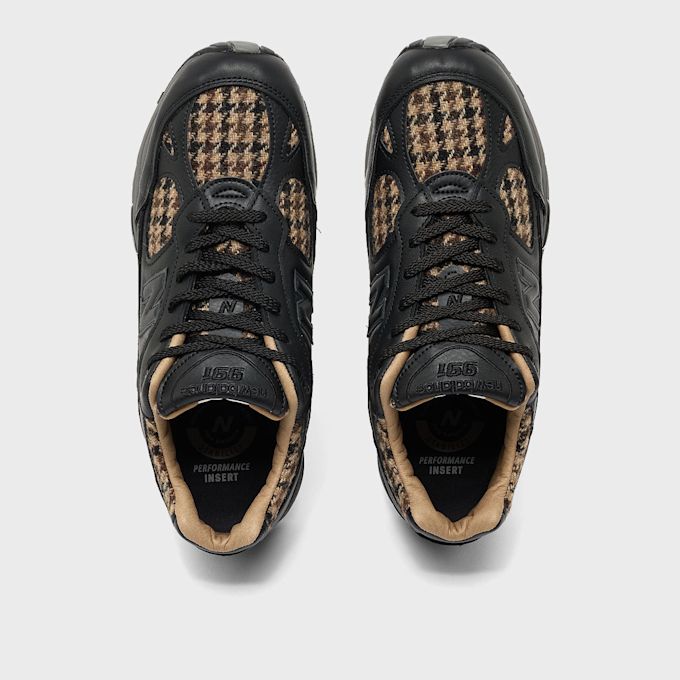 New Balance 991 V1 Made in UK Tweed Luxe Leather (M991HT1) black 99225 4
