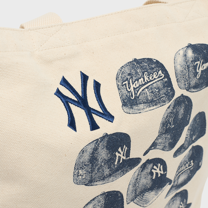 New Era MLB New York Yankees Cap Graphic Tote Bag beige 99229 4
