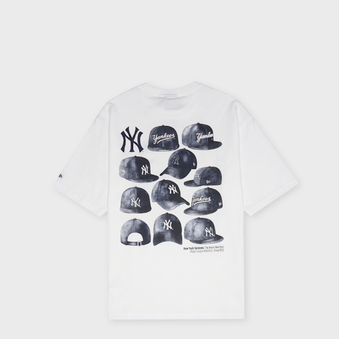New Era MLB Cap Graphic Os Tee New York Yankees white 99240 1