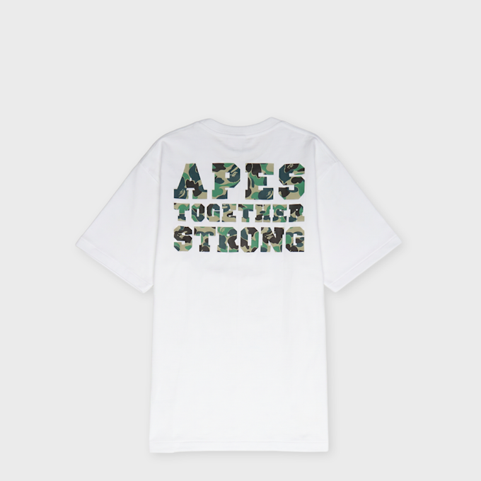 A Bathing Ape ABC Camo College ATS Tee white 99490 1