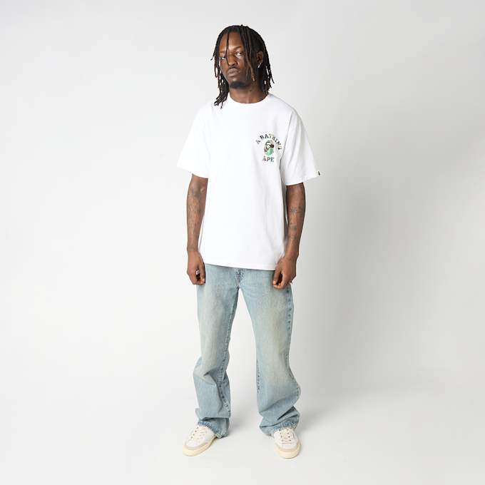 A Bathing Ape ABC Camo College ATS Tee white 99490 2