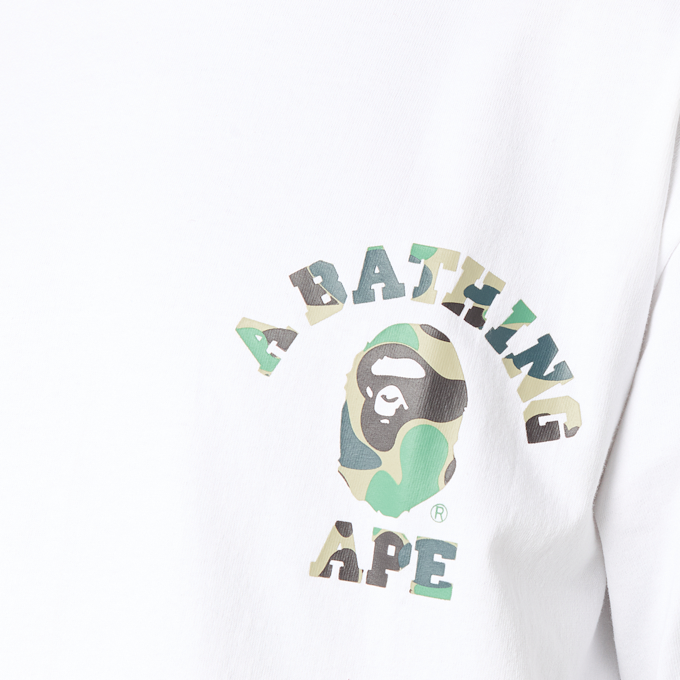 A Bathing Ape ABC Camo College ATS Tee weiß 99490 4