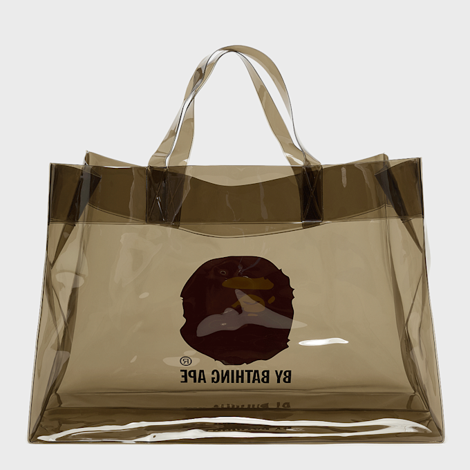 A Bathing Ape Ape Head Clear Bag brun 99528 3