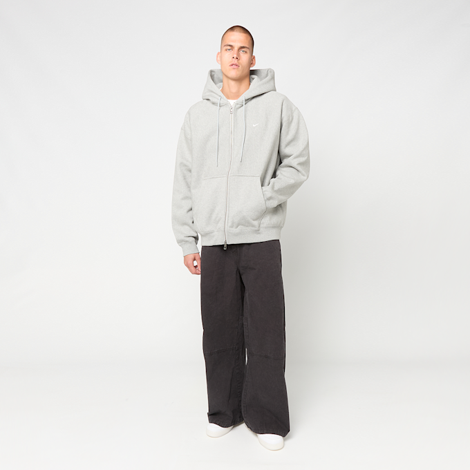 Nike   Solo Swoosh Full-Zip Hoodie gris 101220 2