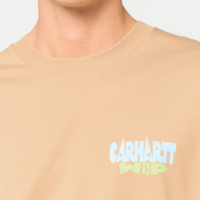 Carhartt WIP S/S Luggage Label T-Shirt bruin 101877 3