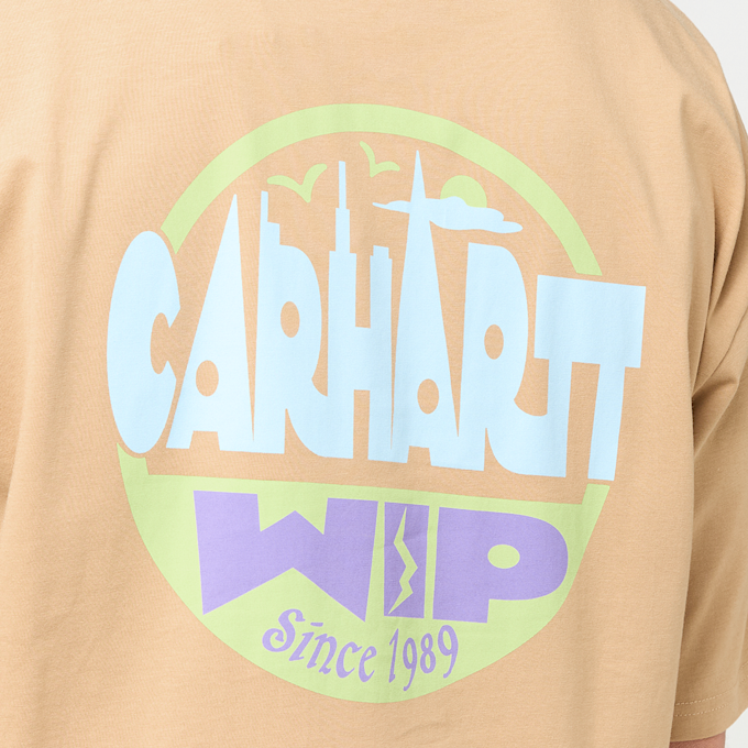 Carhartt WIP S/S Luggage Label T-Shirt braun 101877 5