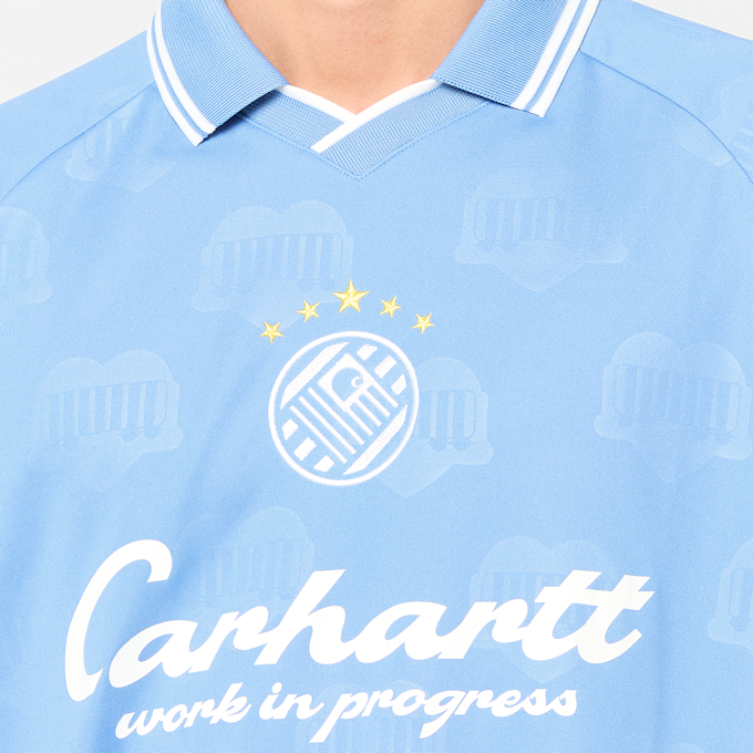 Carhartt WIP S/S Terrace Football T-Shirt blauw 101881 4