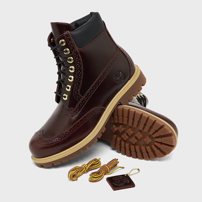Timberland Premium 6 Inch Lace Up Waterproof Boot Full Grain burgundy brown 102634 7