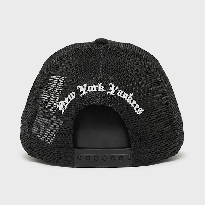 New Era MLB Script New York Yankees 9FORTY A-Frame Trucker Cap noir 102911 2