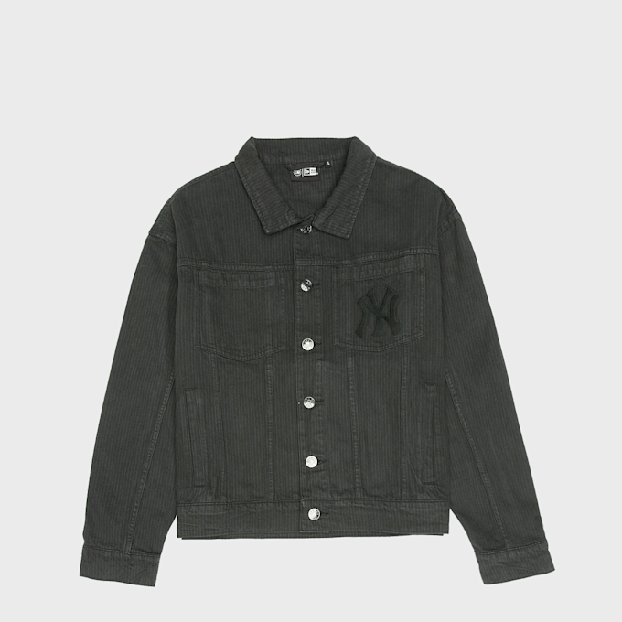 New Era MLB Stripe Denim Jacket New York Yankees zwart 102933 1