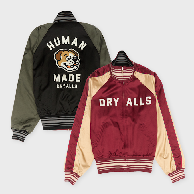 HUMAN MADE Reversible Satin Jacket red 103134 1