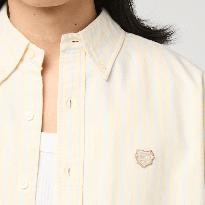 HUMAN MADE Stripe OX B.D Shirt yellow 103141 3