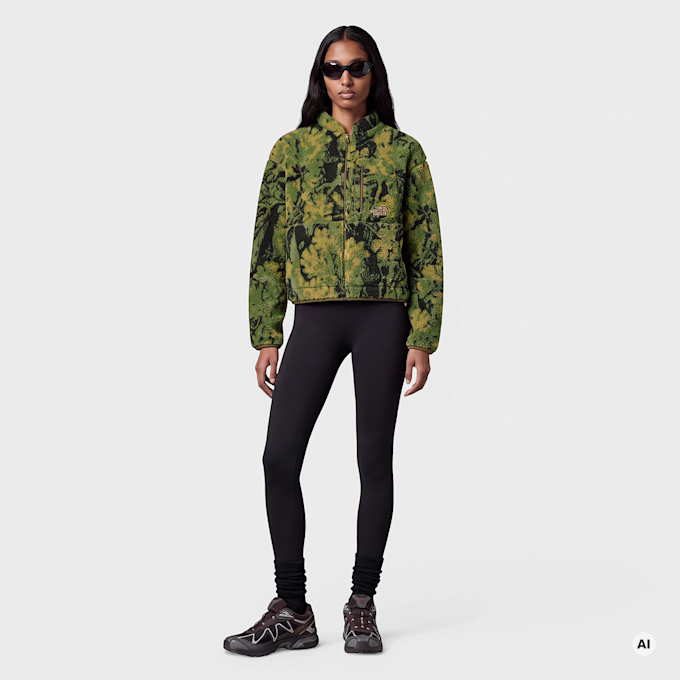 The North Face Wmns Extreme Pile 2 FZ Jacket Print groen 103247 2