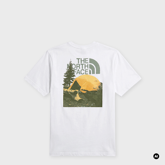 The North Face Pitch A Tent Relaxed Tee white 103251 1
