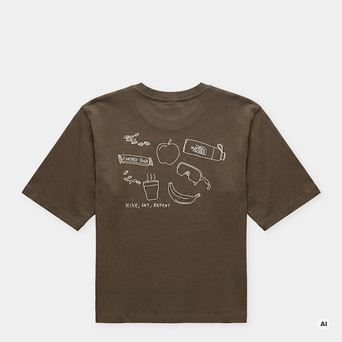 The North Face&nbsp; Wmns Hike Picnic Boxy Short-Sleeve Graphic T-Shirt brun 103260 1