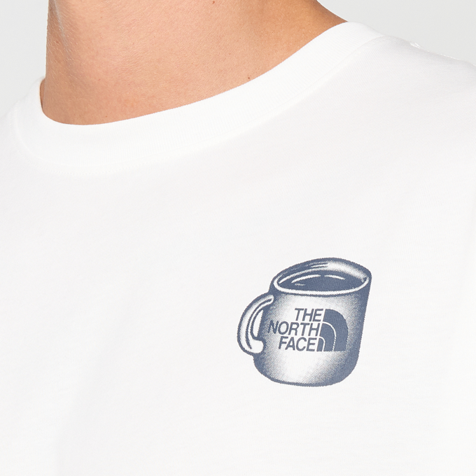 The North Face Basecamp Barista Relaxed Short-Sleeve Graphic T-Shirt blanc 103266 3