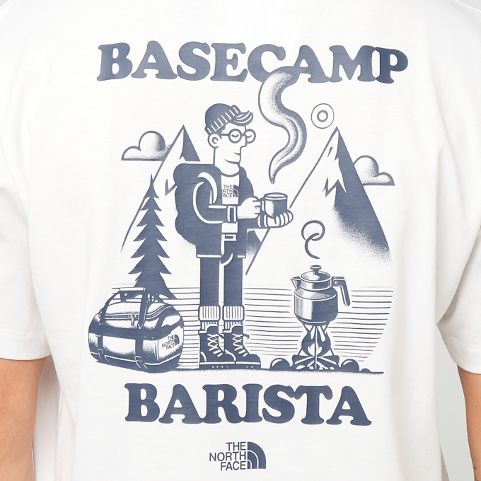 The North Face Basecamp Barista Relaxed Short-Sleeve Graphic T-Shirt blanc 103266 4