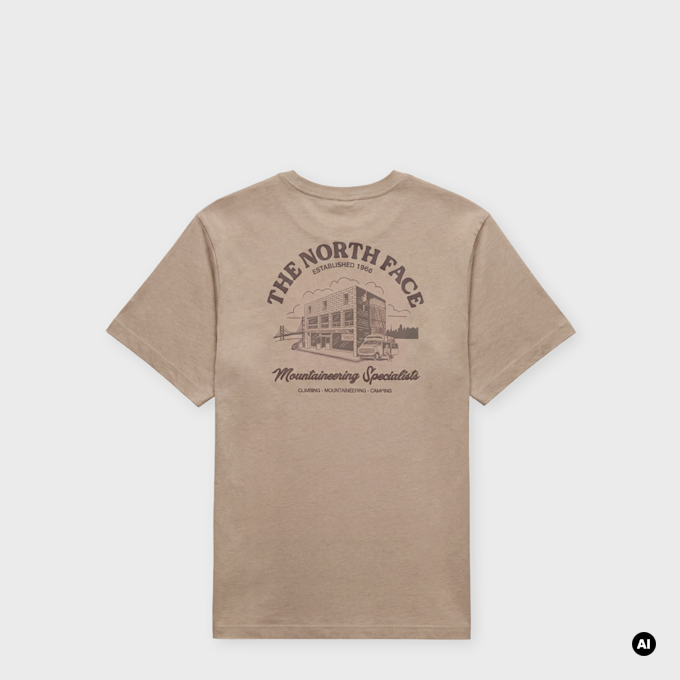 The North Face&nbsp; Outdoor Graphic Relaxed Short-Sleeve T-Shirt beige 103267 1