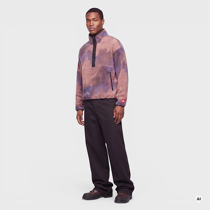 The North Face M TNF Red Box Printe Half Zip Fleece grounded plum Undefined Color 103270 2