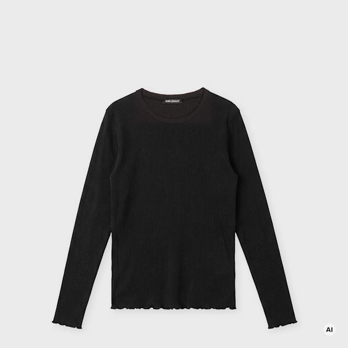 Our Legacy Elongated Longsleeve schwarz 103414 1