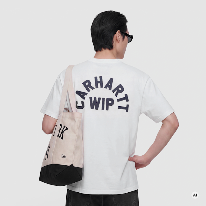 Carhartt WIP S/S Arch Script T-Shirt wit 104065 4