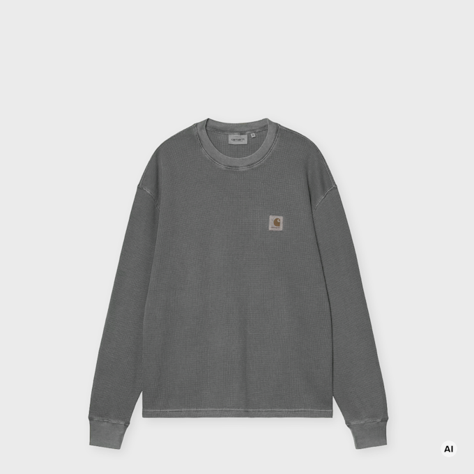 Carhartt WIP L/S Vista Waffle T-Shirt grau 104074 1