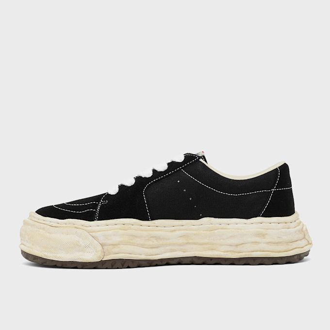 Maison Mihara Yasuhiro Eric Overdyed Canvas Low Top Sneakers Schwarz 104123 3