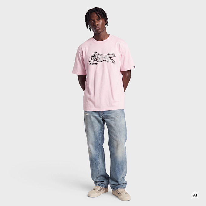 ICECREAM Half Tone Running Dog T-Shirt Pink 104137 2