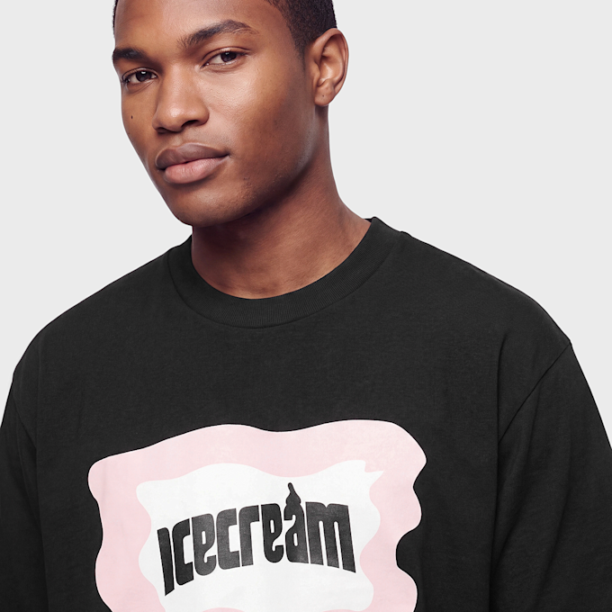ICECREAM Block Logo T-Shirt black 104143 4